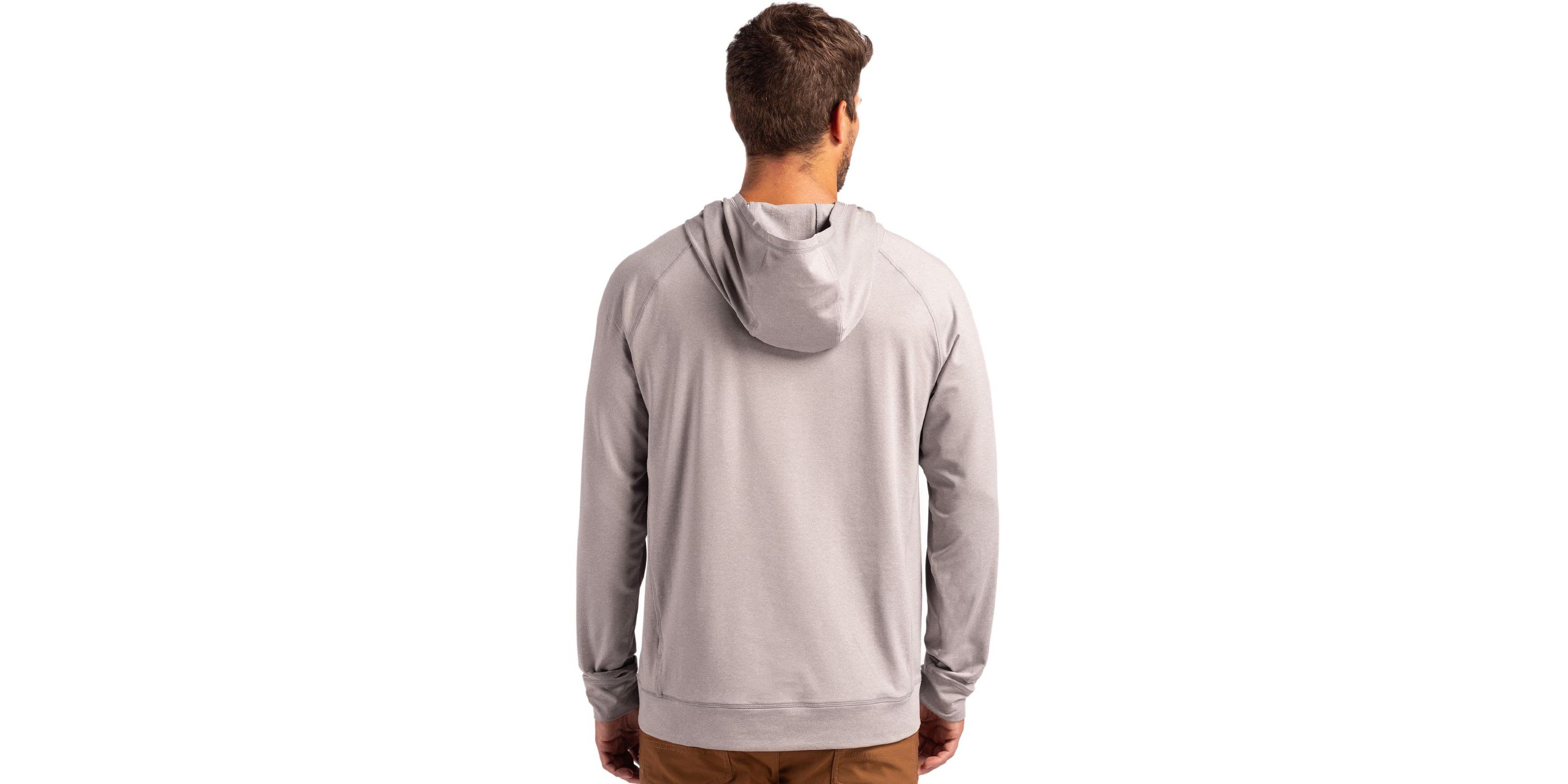 Big & Tall Cutter & Buck Adapt Knit Recycled Mens Heathered Hooded Pullover