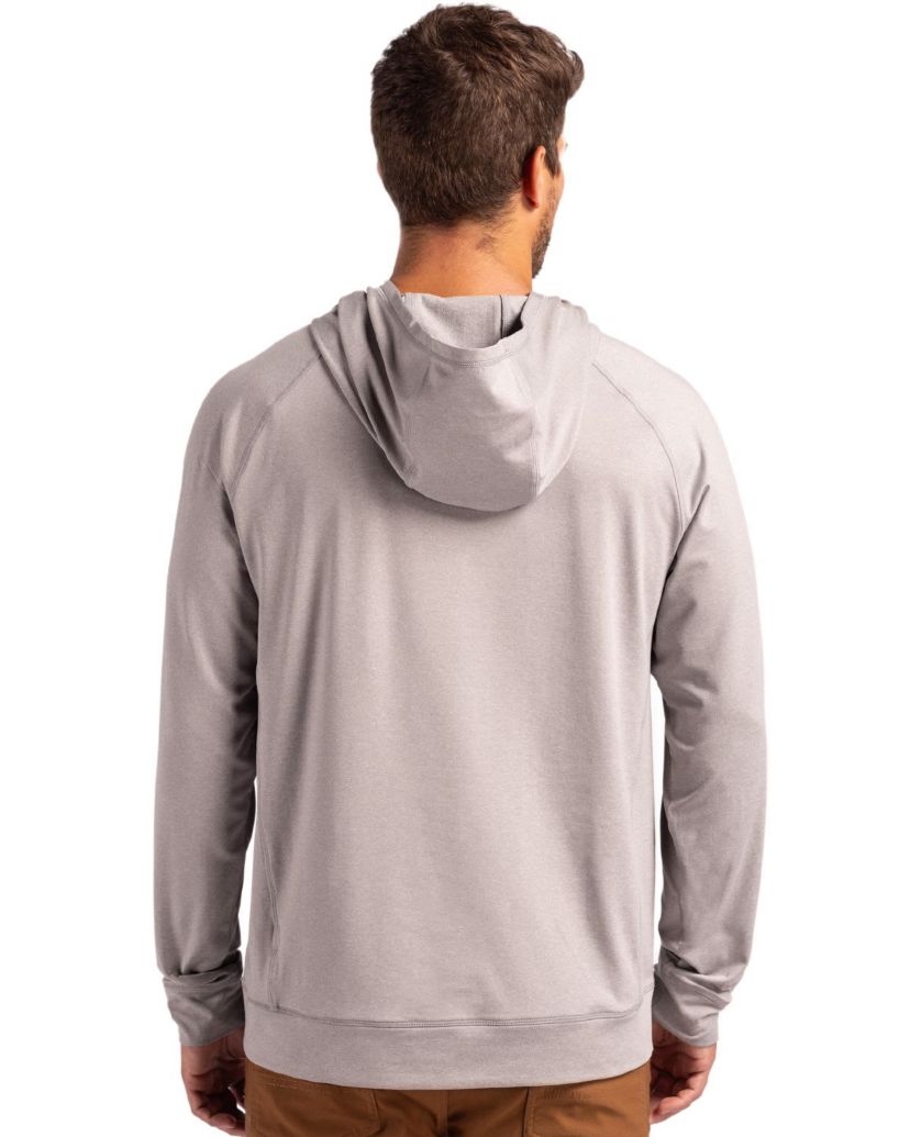 Big & Tall Cutter & Buck Adapt Knit Recycled Mens Heathered Hooded Pullover