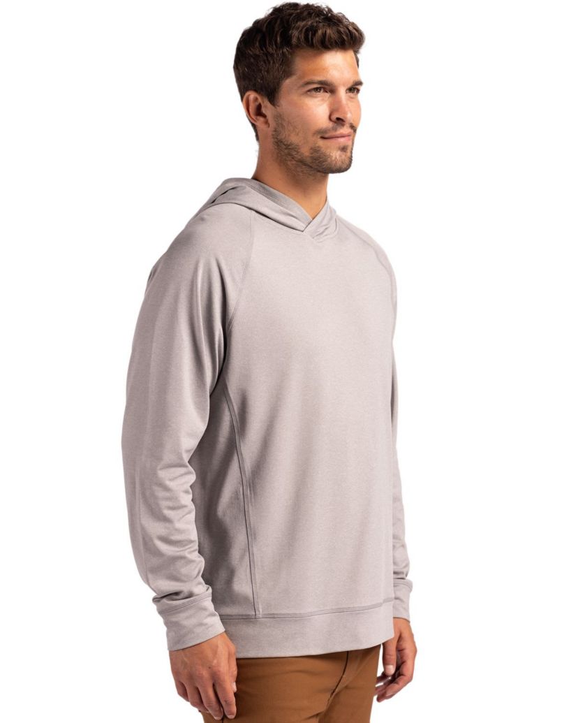 Big & Tall Cutter & Buck Adapt Knit Recycled Mens Heathered Hooded Pullover