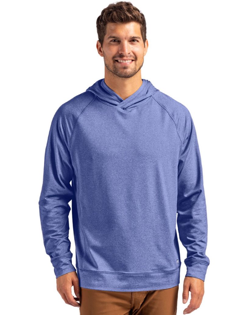 Cutter & Buck Adapt Knit Recycled Mens Heathered Hooded Pullover