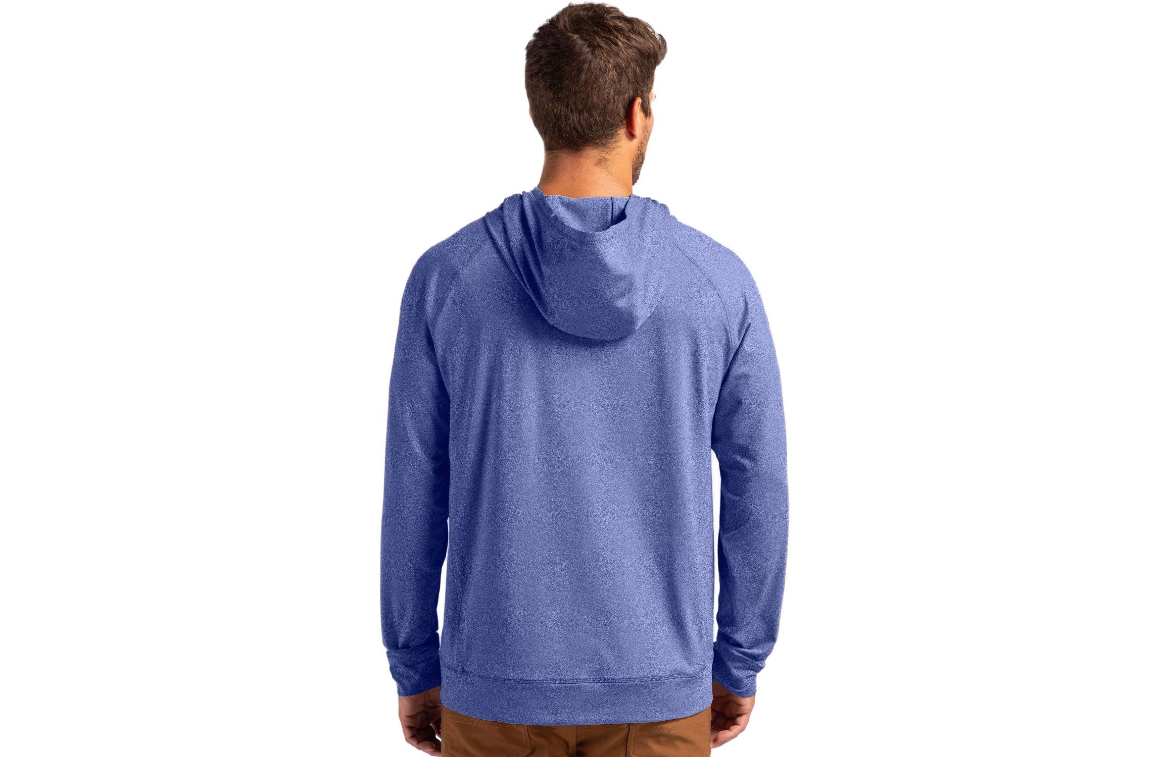 Cutter & Buck Adapt Knit Recycled Mens Heathered Hooded Pullover
