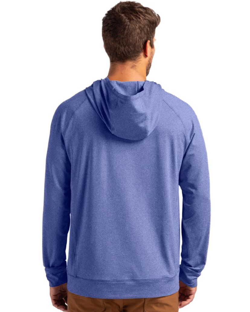 Cutter & Buck Adapt Knit Recycled Mens Heathered Hooded Pullover