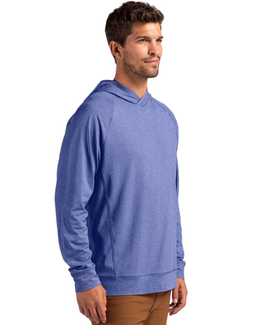 Cutter & Buck Adapt Knit Recycled Mens Heathered Hooded Pullover