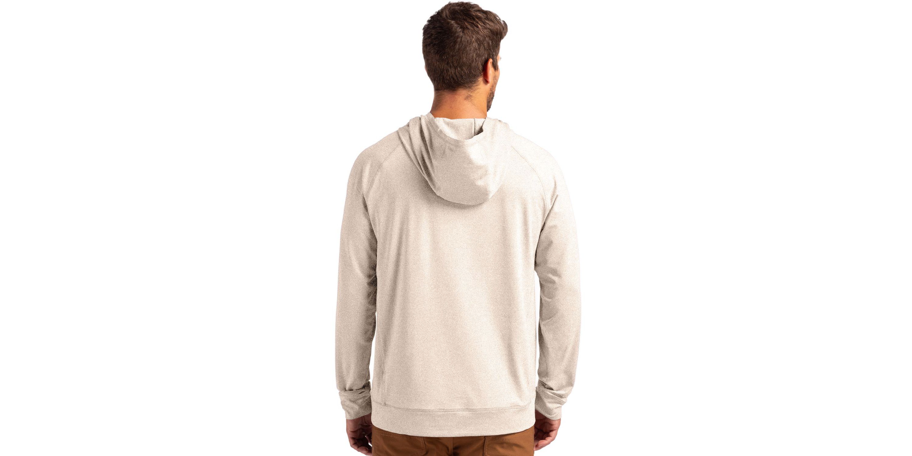 Cutter & Buck Adapt Knit Recycled Mens Heathered Hooded Pullover