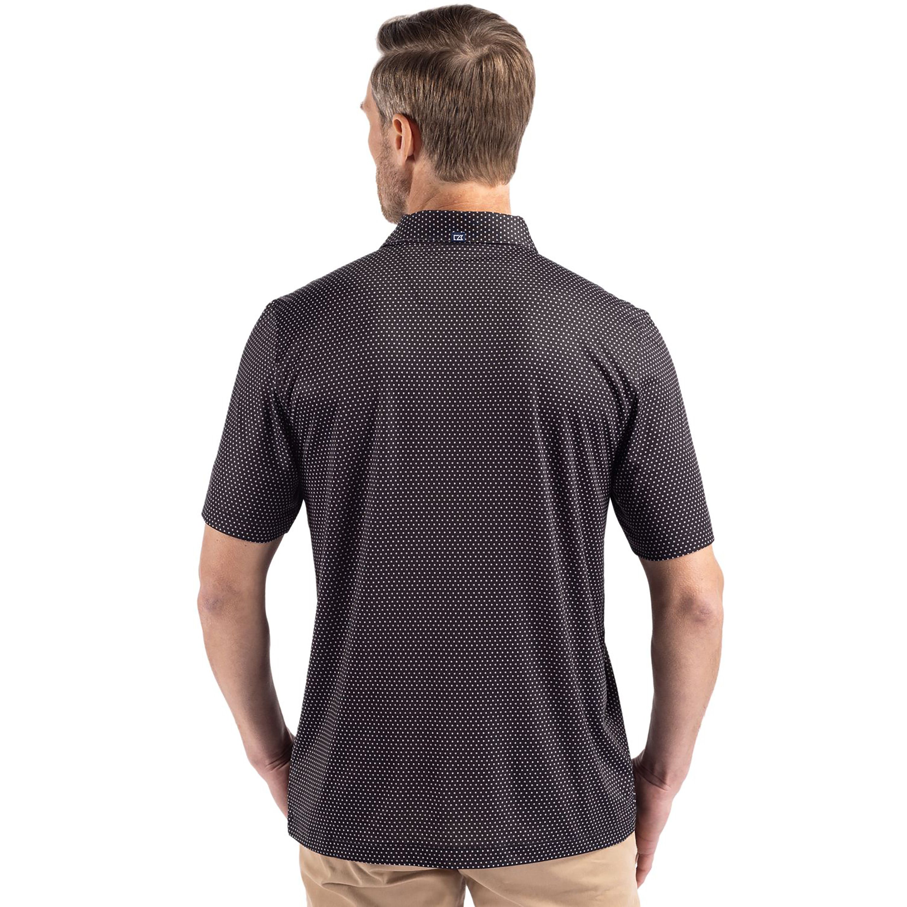 Cutter & Buck Pike Eco Shadow Check Print Recycled Mens Polo