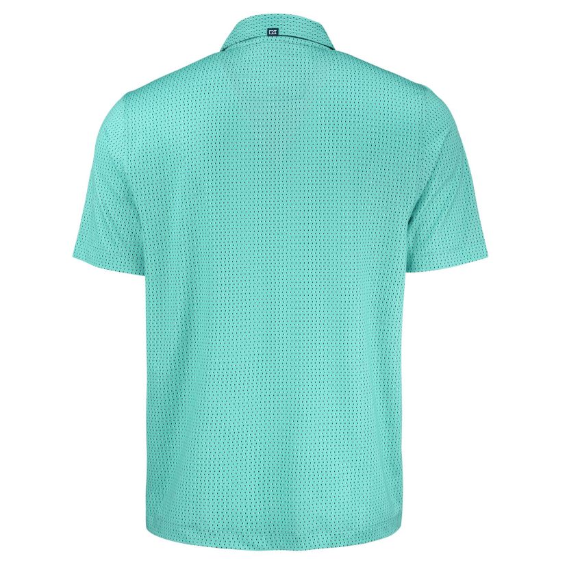 Cutter & Buck Pike Eco Shadow Check Print Recycled Mens Polo