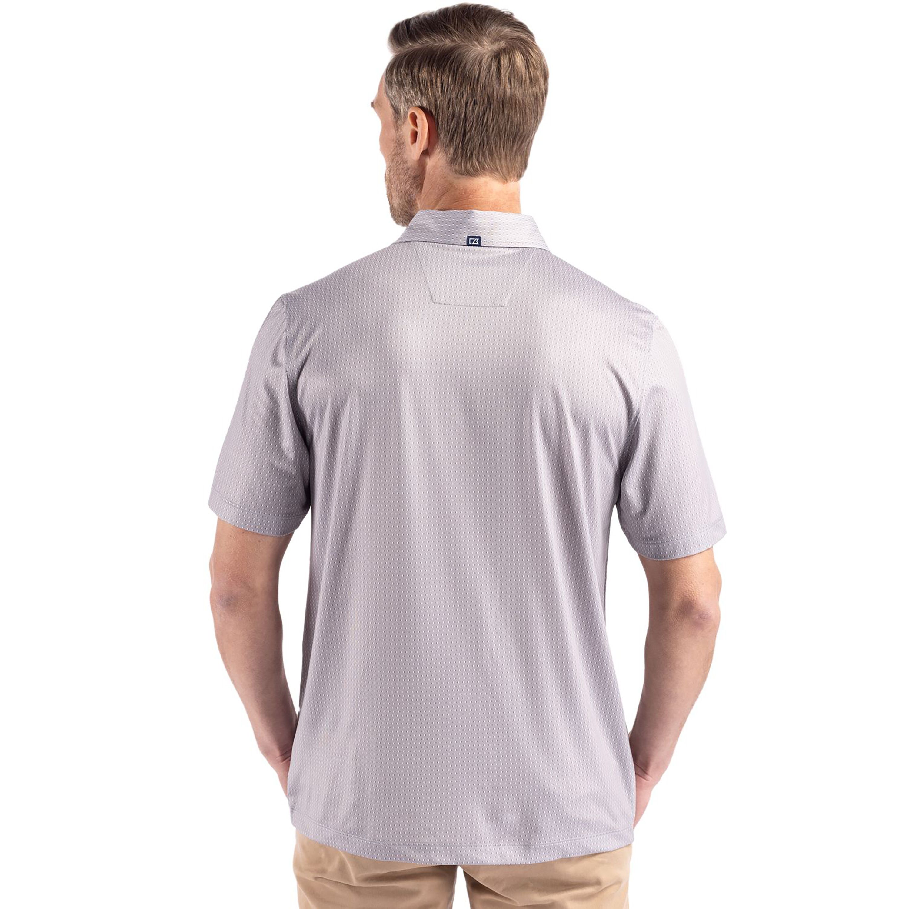 Cutter & Buck Pike Eco Shadow Check Print Recycled Mens Polo