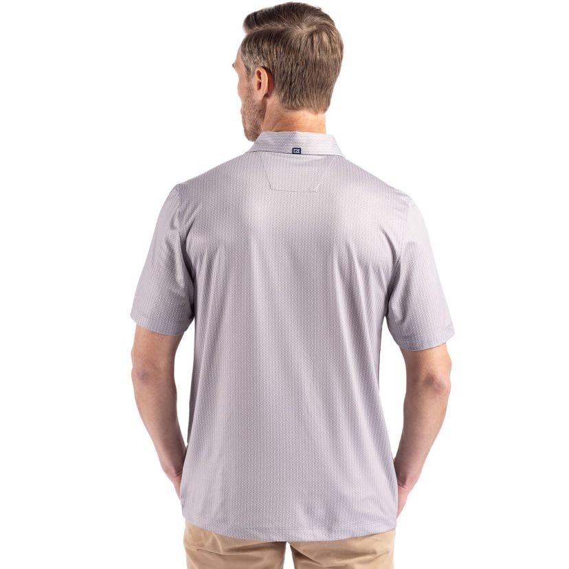Cutter & Buck Pike Eco Shadow Check Print Recycled Mens Polo