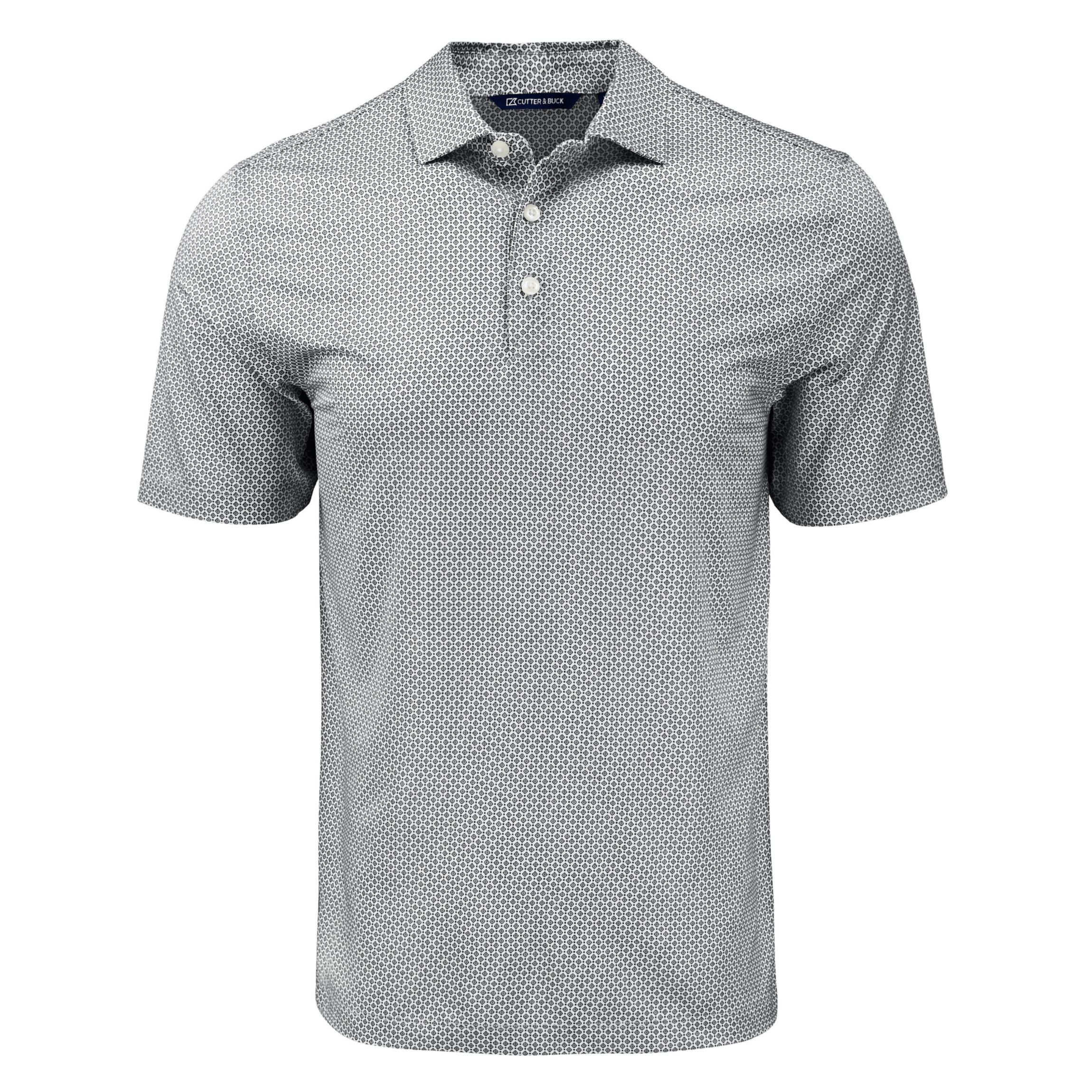 Cutter & Buck Pike Eco Diamond Dot Print Recycled Mens Polo