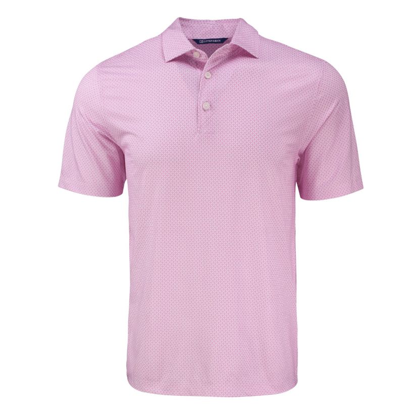 Cutter & Buck Pike Eco Diamond Dot Print Recycled Mens Polo
