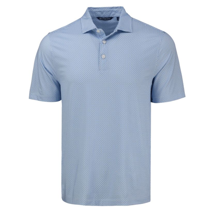 Cutter & Buck Pike Eco Diamond Dot Print Recycled Mens Polo