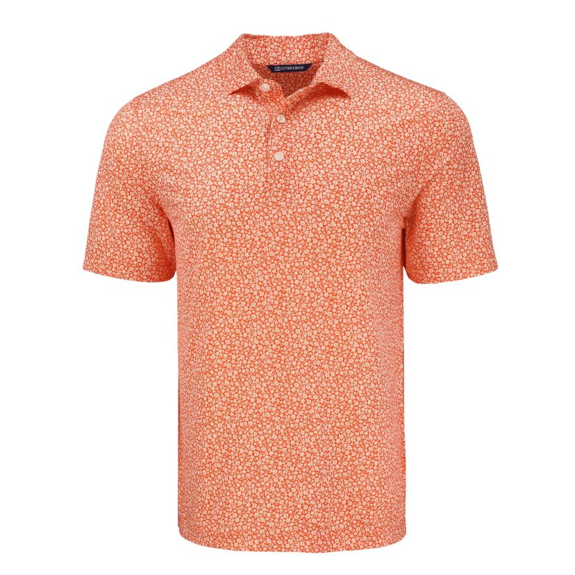 Cutter & Buck Pike Eco Flora Print Mens Polo