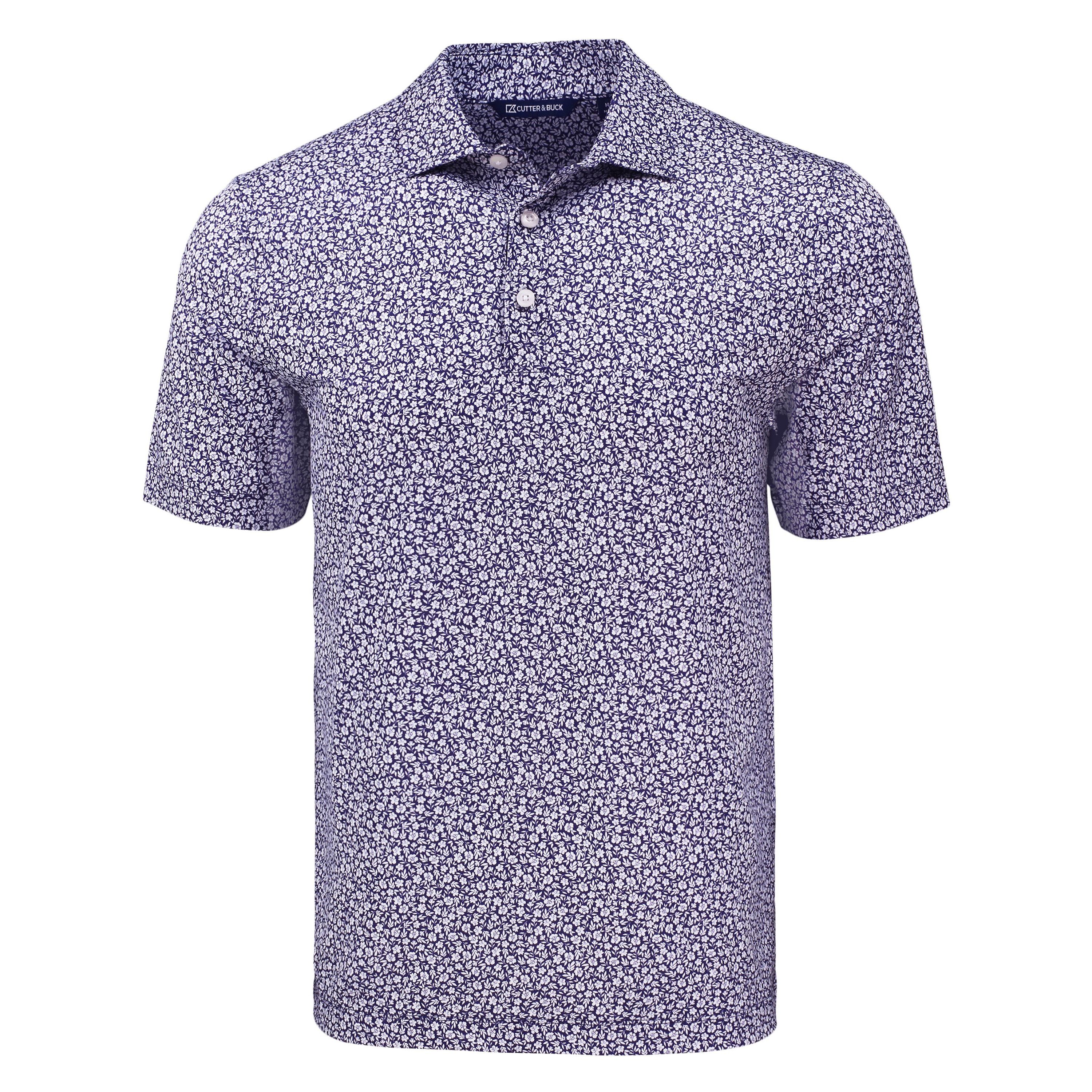 Cutter & Buck Pike Eco Flora Print Mens Polo