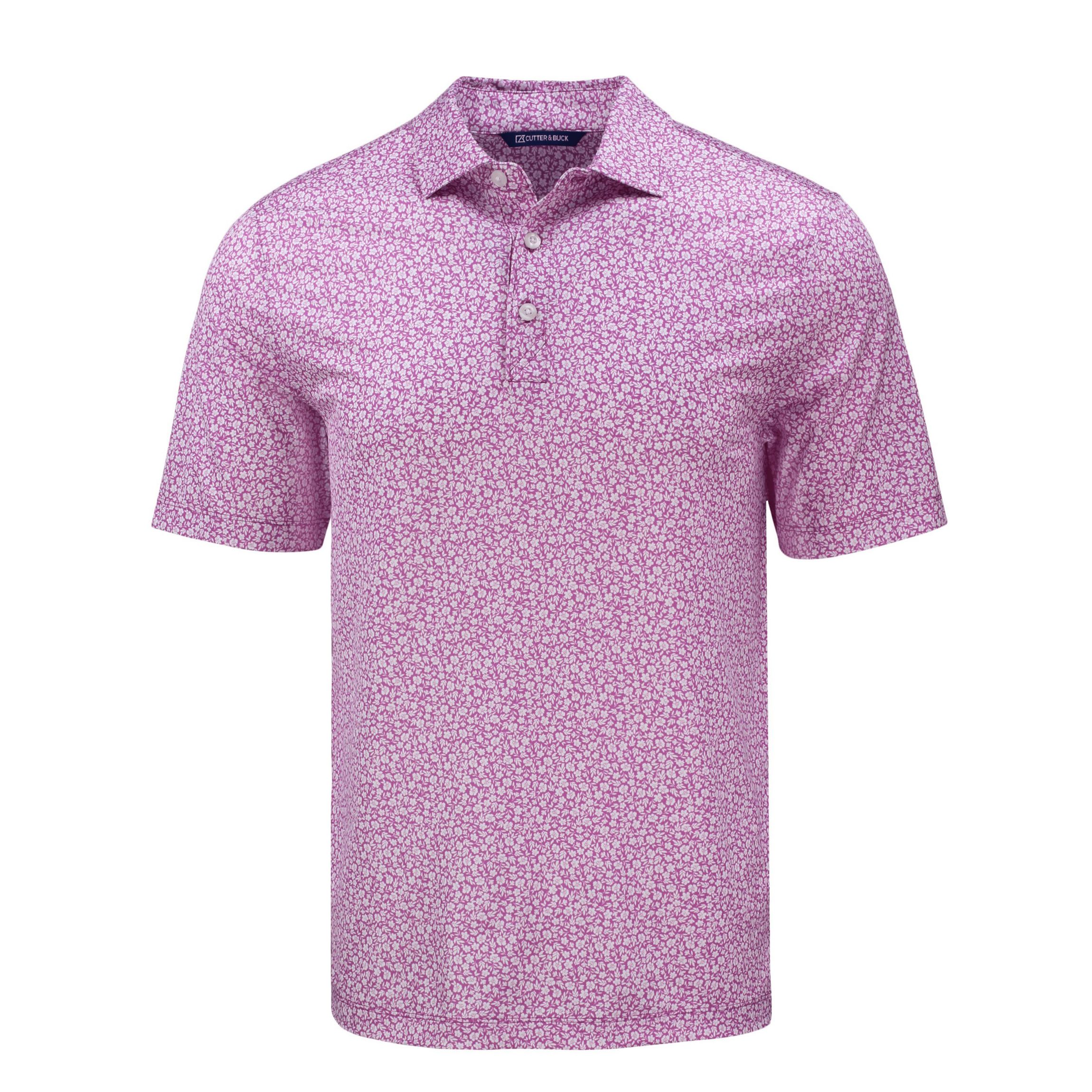 Cutter & Buck Pike Eco Flora Print Mens Polo