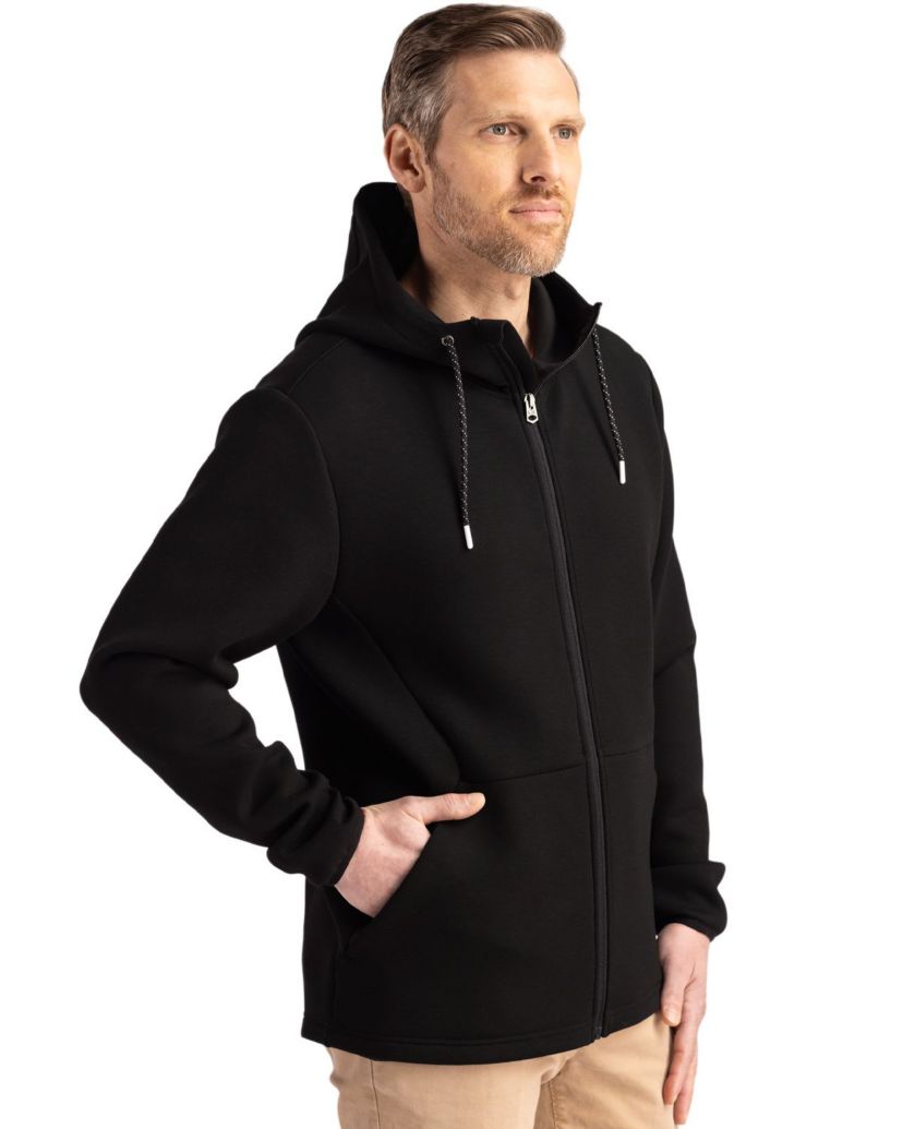 Cutter & Buck Roam Epic Comfort Recycled Mens Full Zip Hooded Jacket