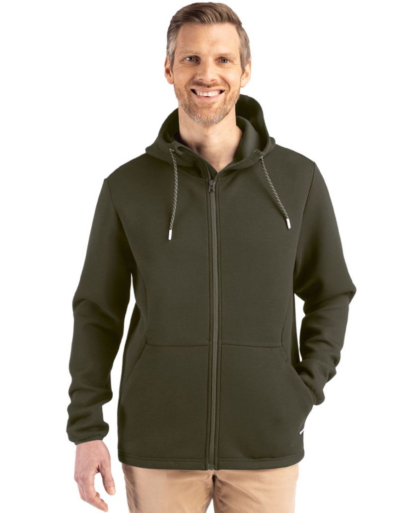 Cutter & Buck Roam Epic Comfort Recycled Mens Full Zip Hooded Jacket