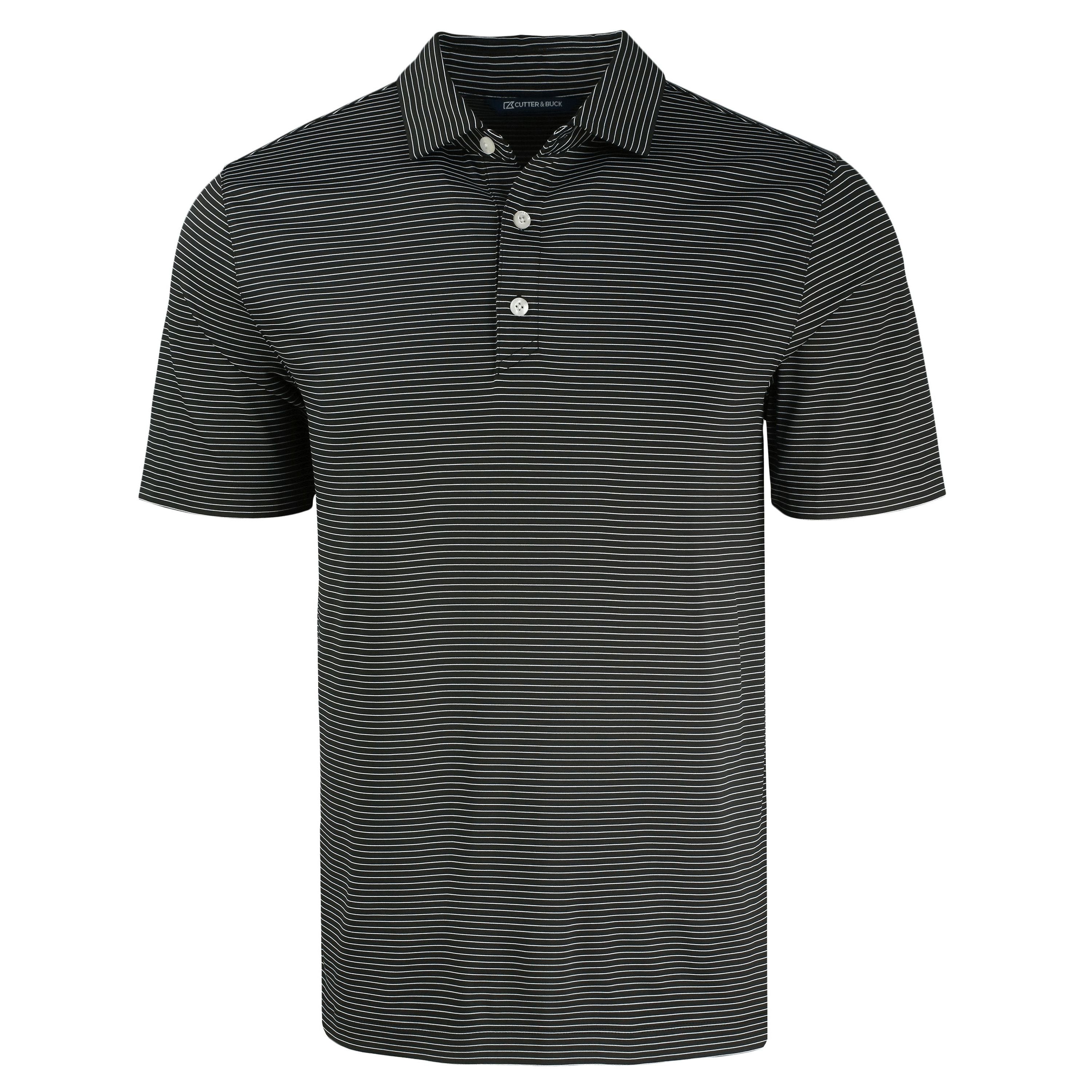 Cutter & Buck Forge Eco Fine Line Stripe Stretch  Recycled Mens Polo