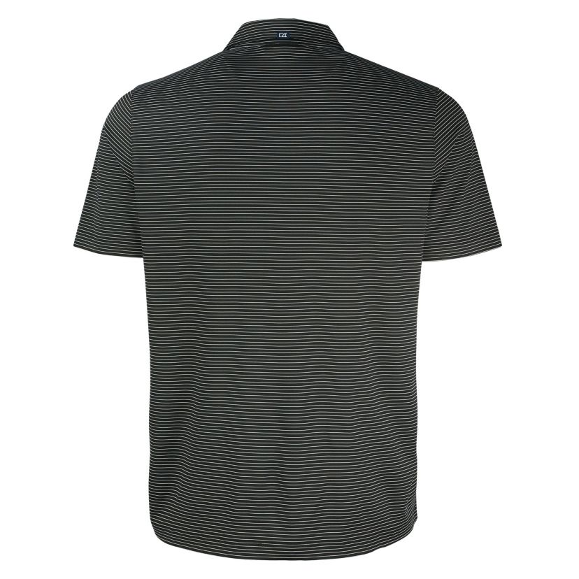 Cutter & Buck Forge Eco Fine Line Stripe Stretch  Recycled Mens Polo