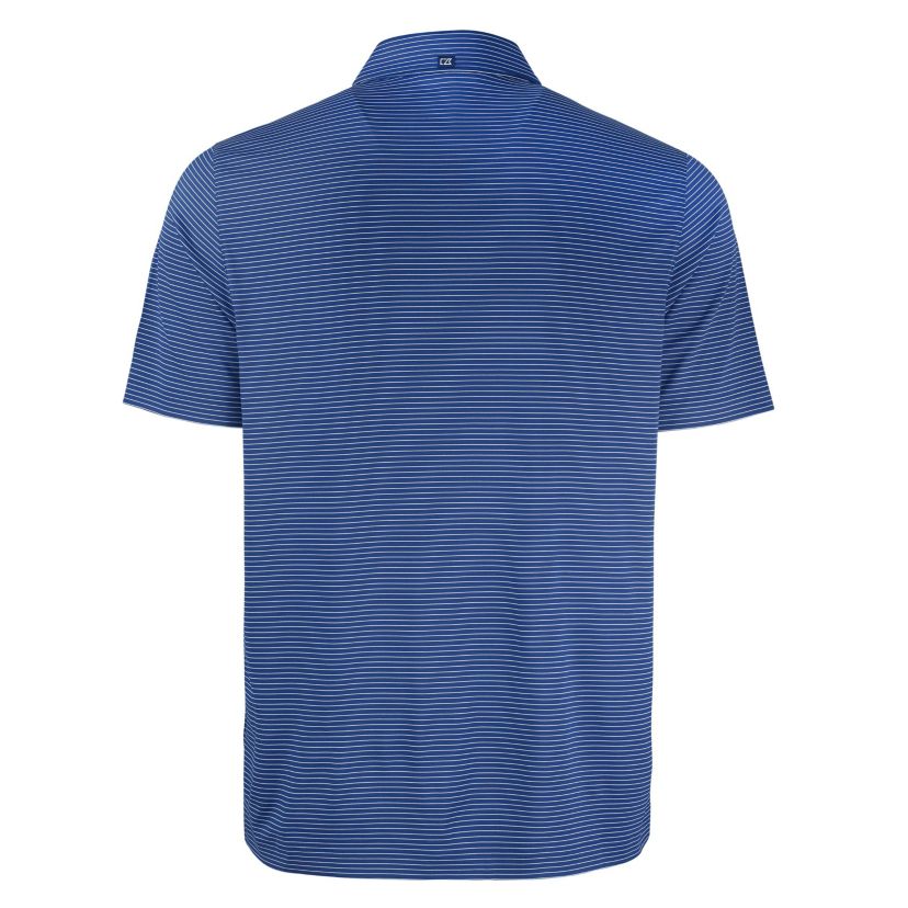 Cutter & Buck Forge Eco Fine Line Stripe Stretch  Recycled Mens Polo