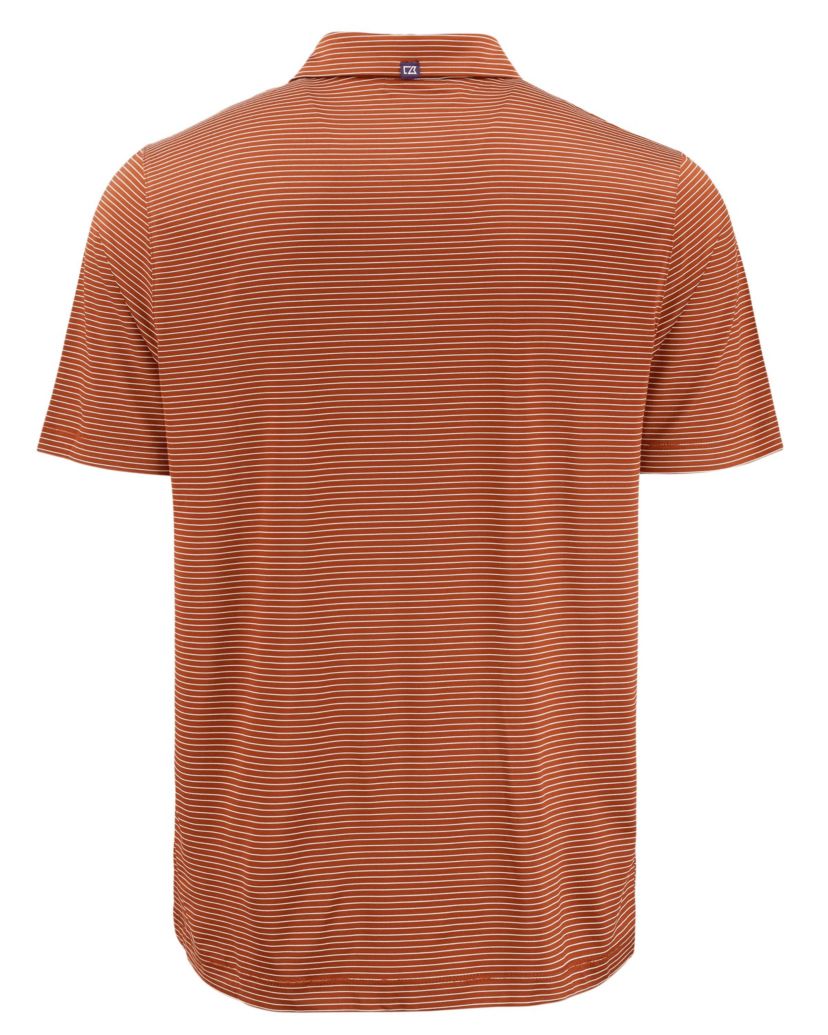 Big & Tall Cutter & Buck Forge Eco Fine Line Stripe Stretch  Recycled Mens Polo