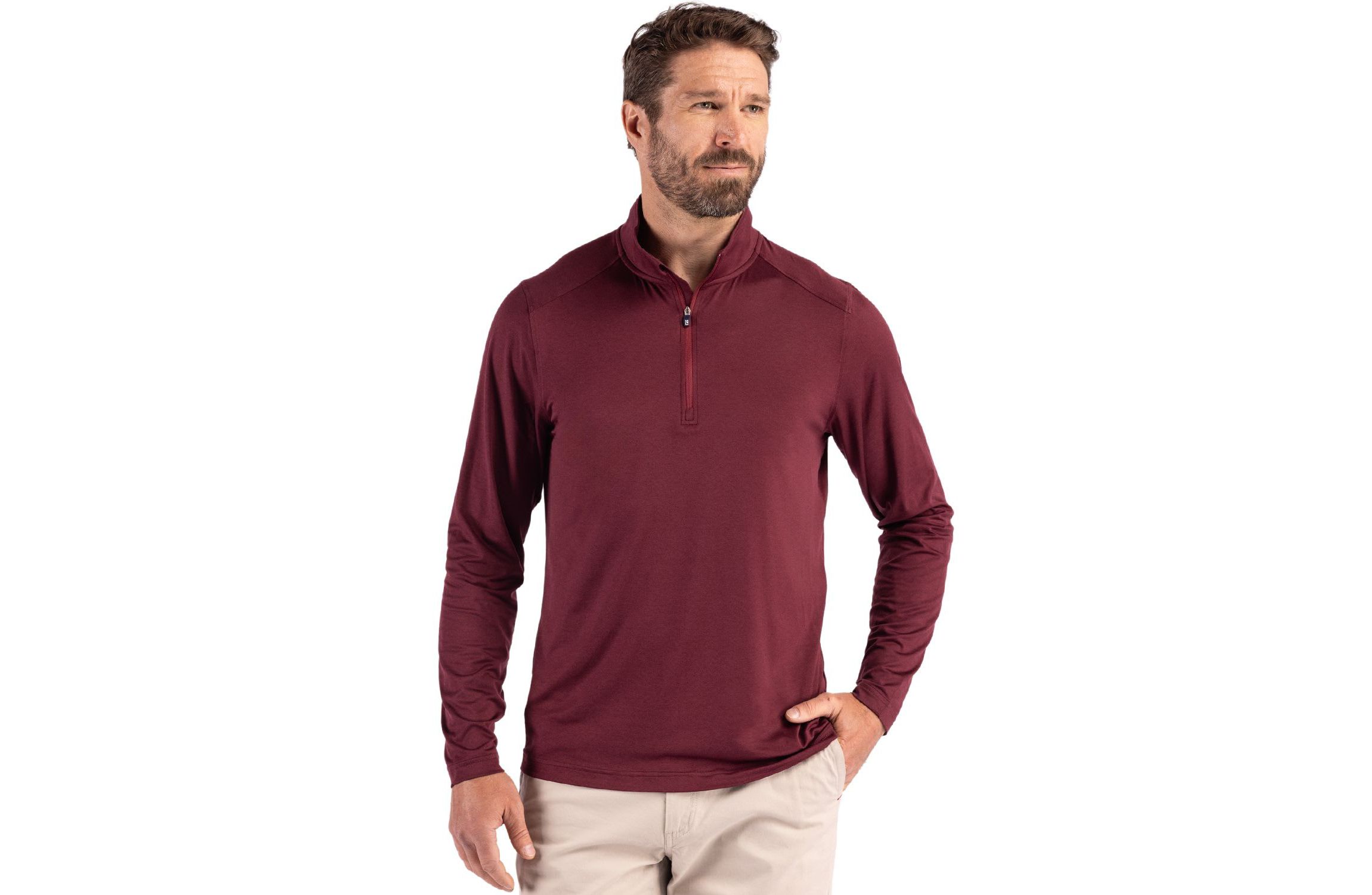 Cutter & Buck Coastline Epic Comfort Recycled Mens Quarter Zip