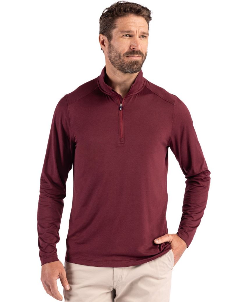 Cutter & Buck Coastline Epic Comfort Recycled Mens Quarter Zip