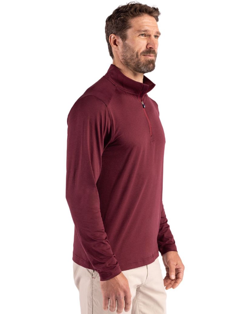 Cutter & Buck Coastline Epic Comfort Recycled Mens Quarter Zip
