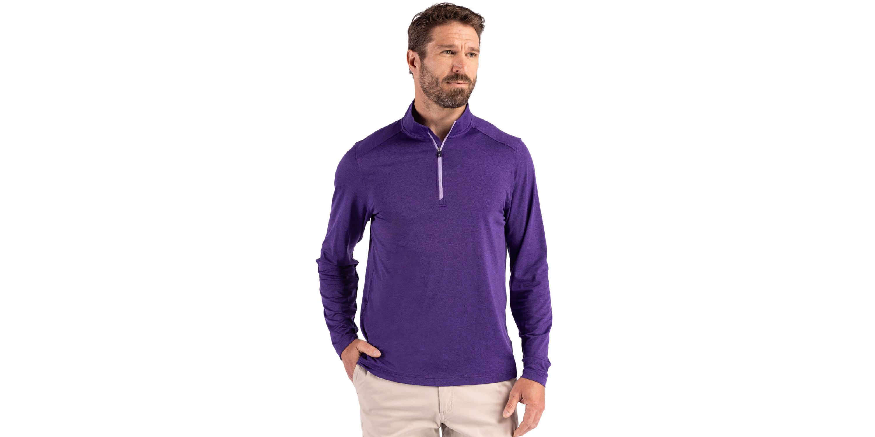 Cutter & Buck Coastline Epic Comfort Recycled Mens Quarter Zip