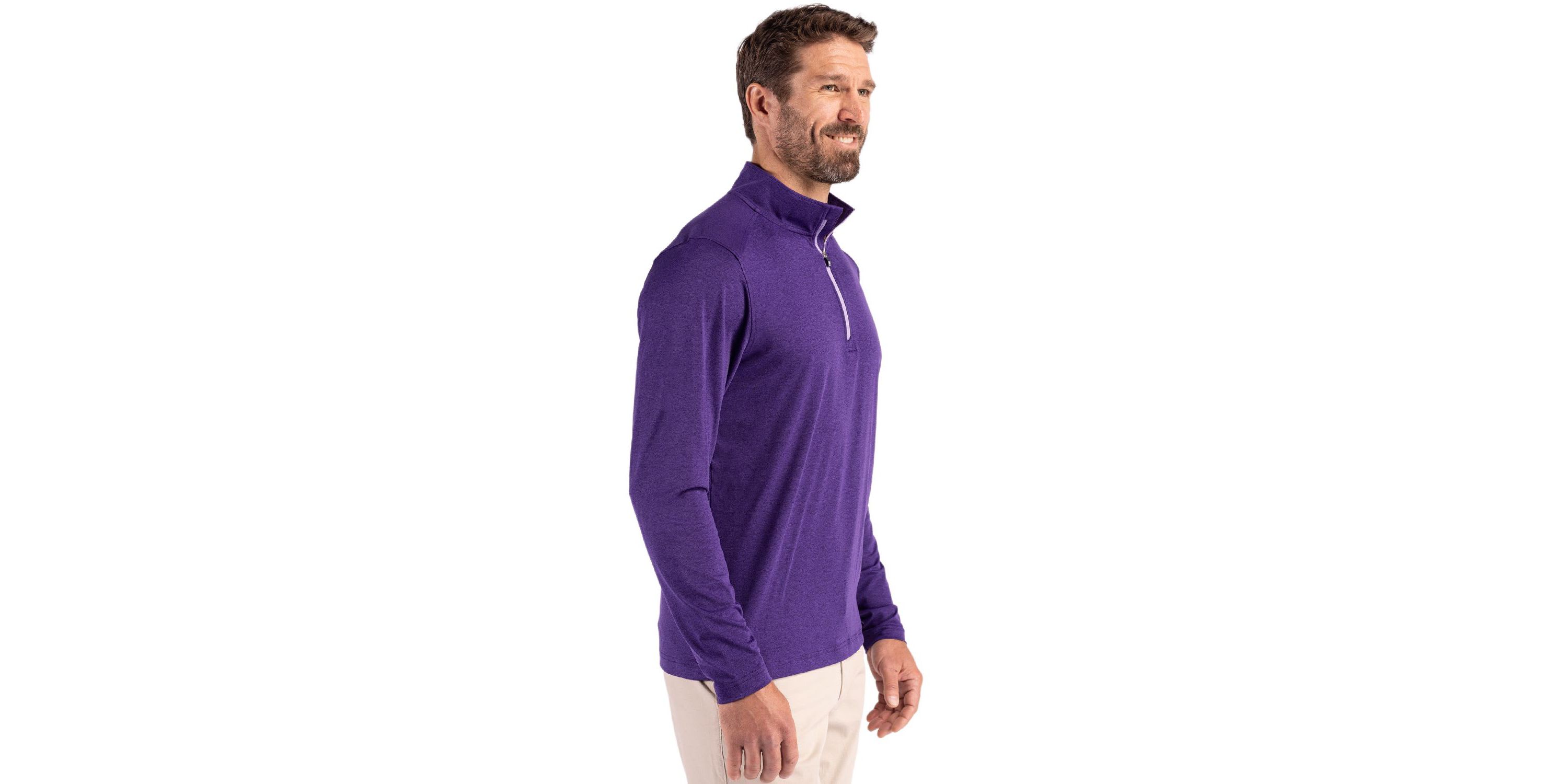 Cutter & Buck Coastline Epic Comfort Recycled Mens Quarter Zip