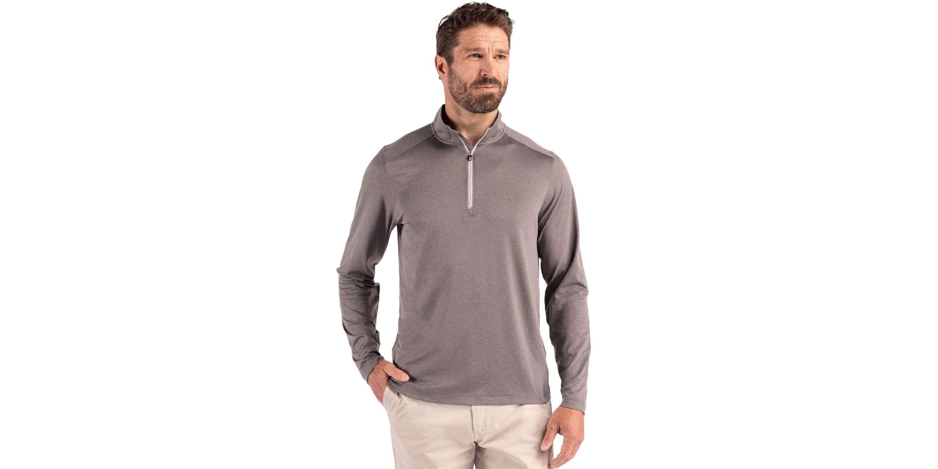 Cutter & Buck Coastline Epic Comfort Recycled Mens Quarter Zip