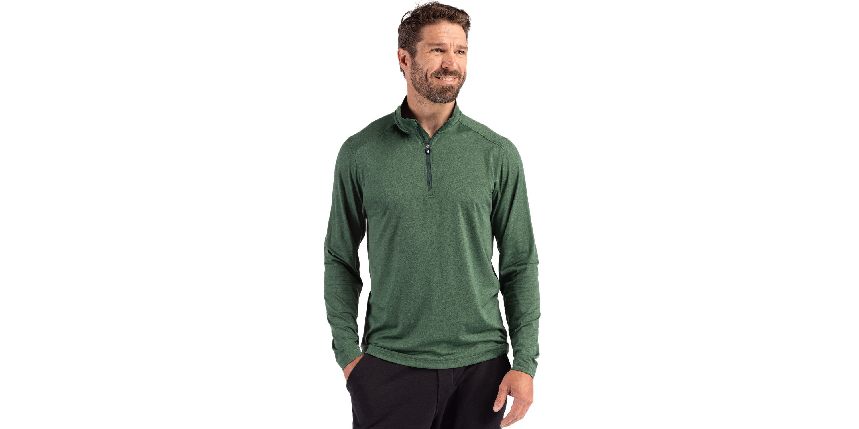 Cutter & Buck Coastline Epic Comfort Recycled Mens Quarter Zip