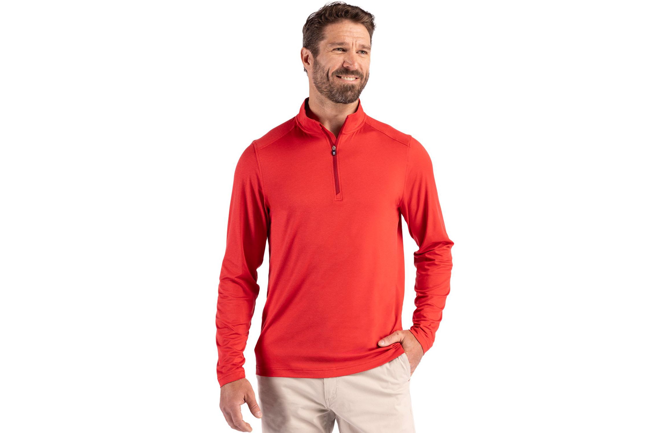 Cutter & Buck Coastline Epic Comfort Recycled Mens Quarter Zip