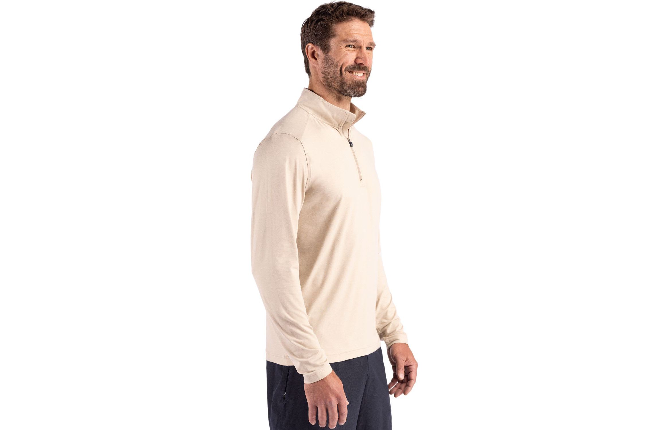 Cutter & Buck Coastline Epic Comfort Recycled Mens Quarter Zip