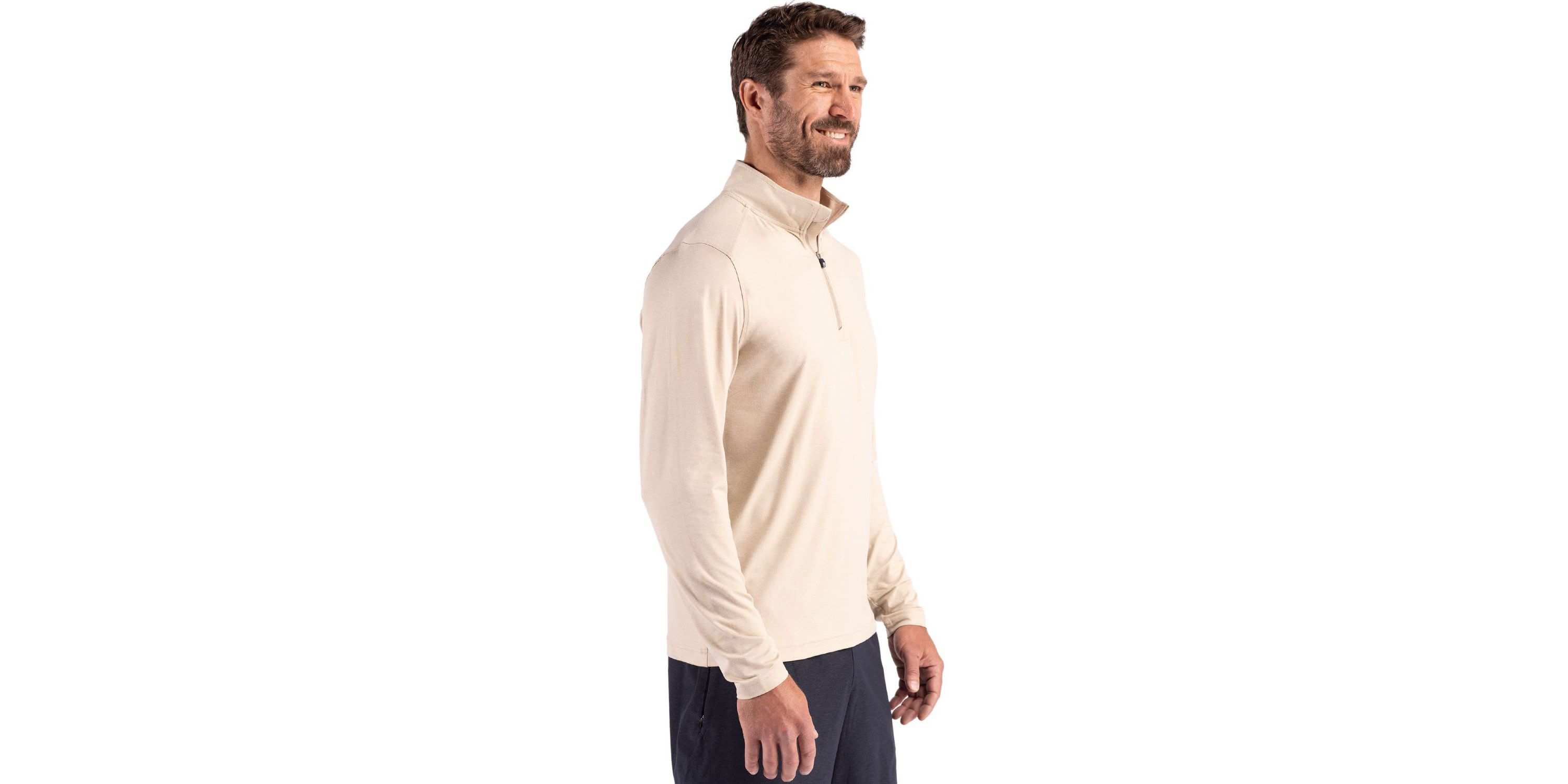 Cutter & Buck Coastline Epic Comfort Recycled Mens Quarter Zip