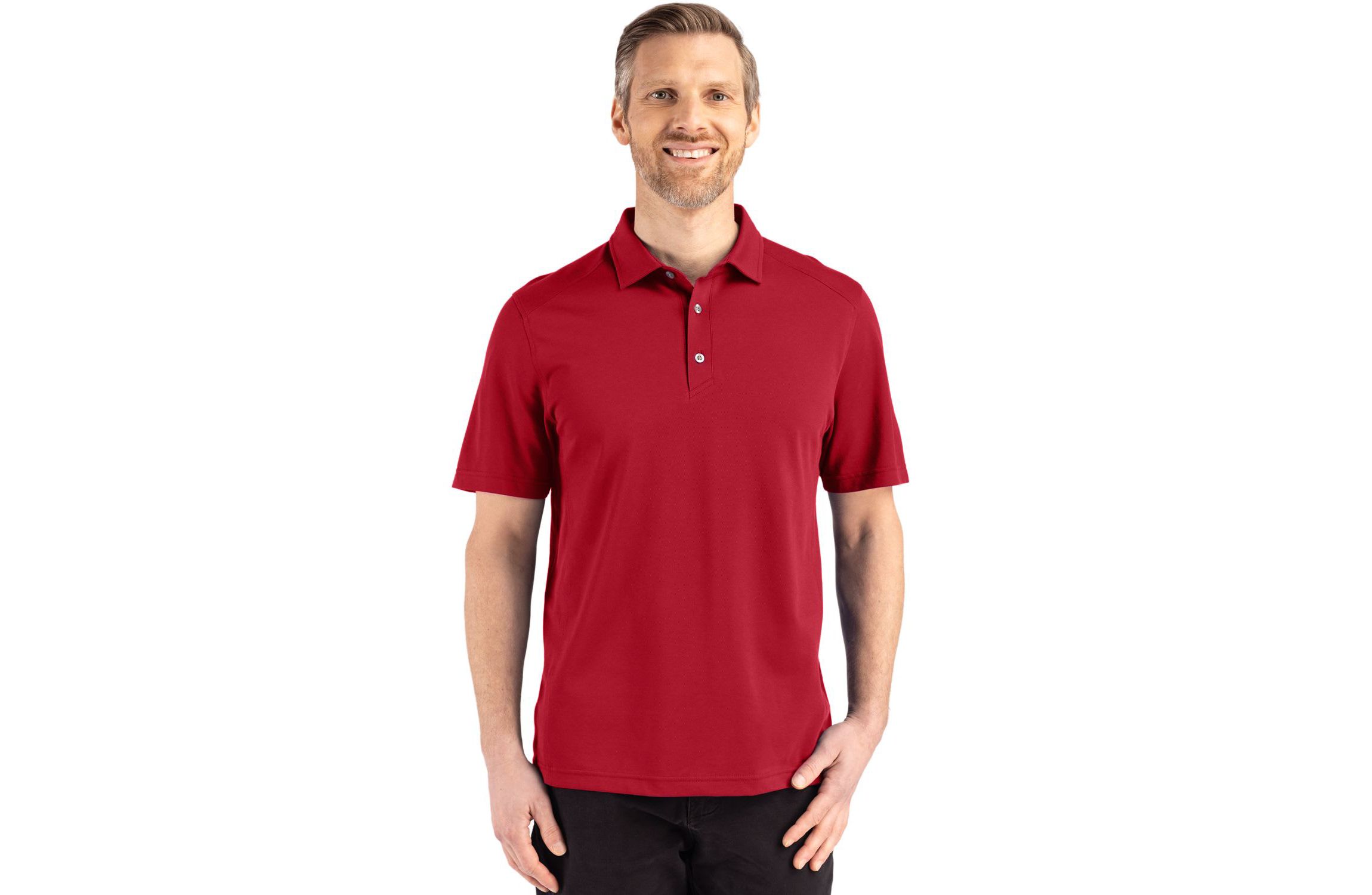 Cutter & Buck Advantage Refresh Epic Confidence Recycled Mens Tri-Blend Pique Polo