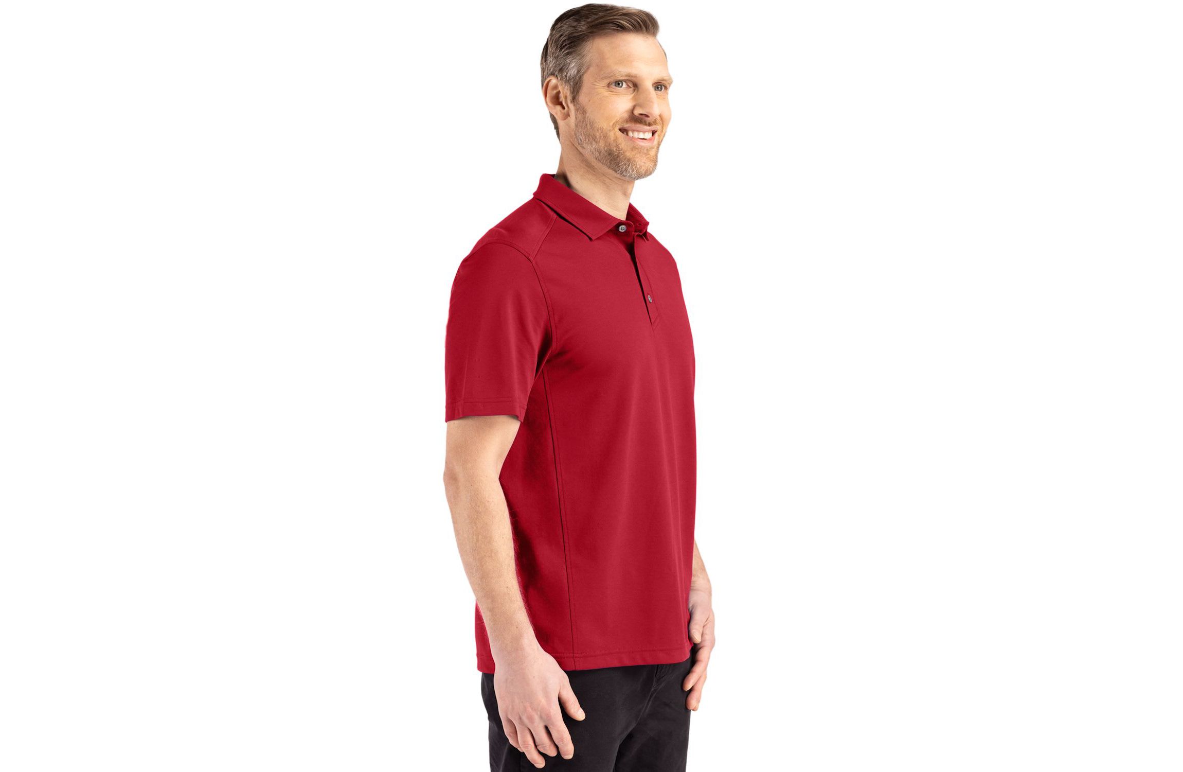 Cutter & Buck Advantage Refresh Epic Confidence Recycled Mens Tri-Blend Pique Polo
