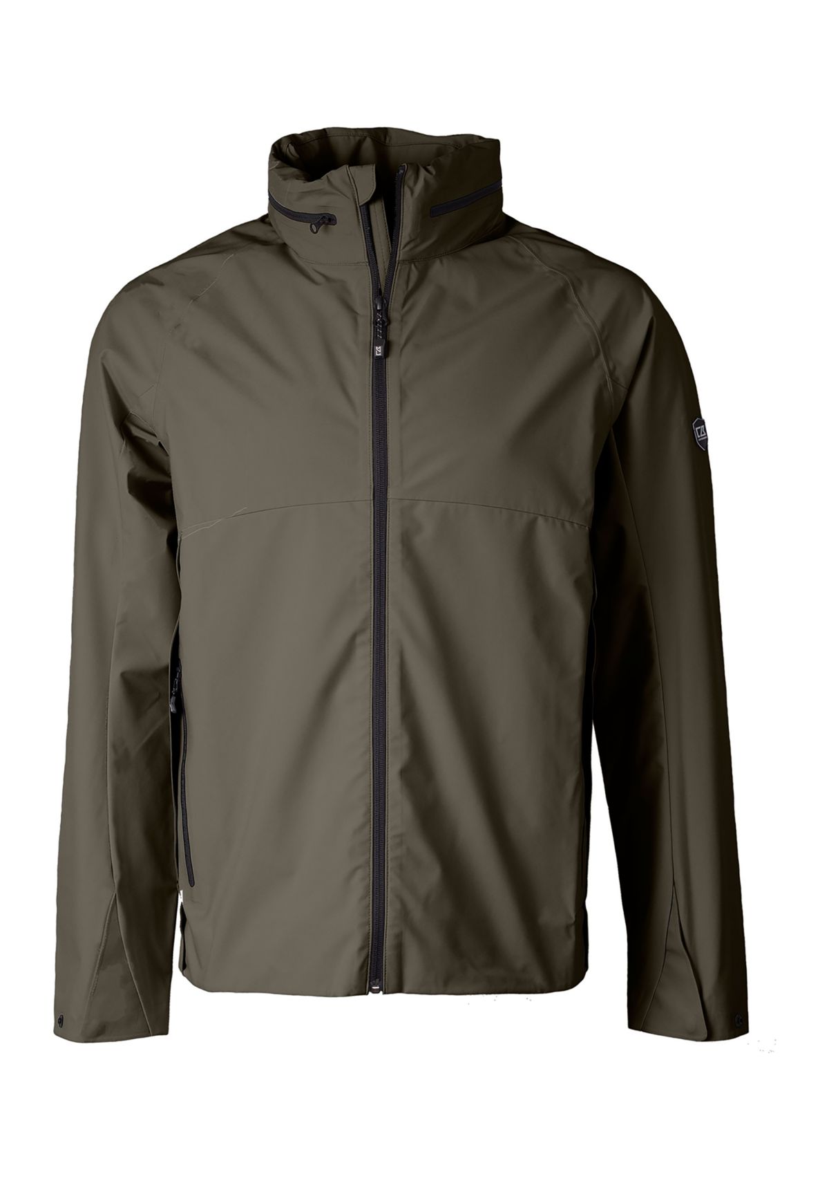 Vapor Water Repellent Stretch Mens Full Zip Rain Jacket