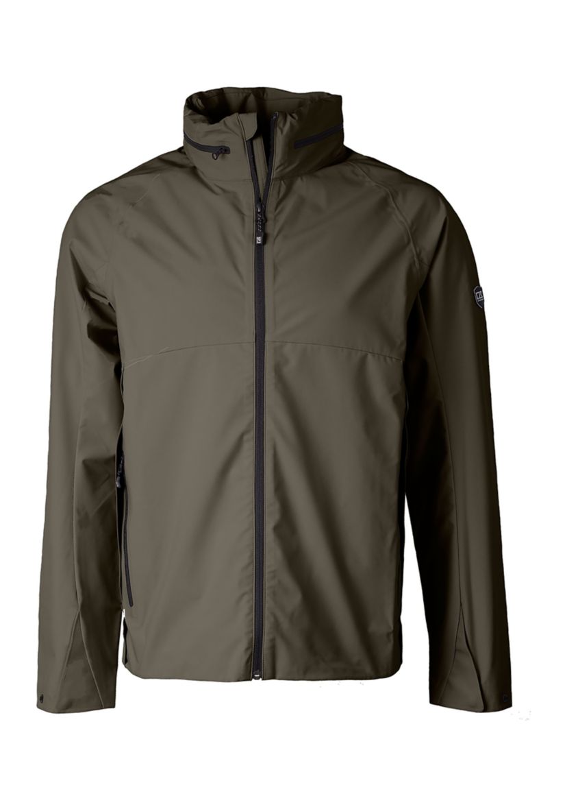 Vapor Water Repellent Stretch Mens Full Zip Rain Jacket