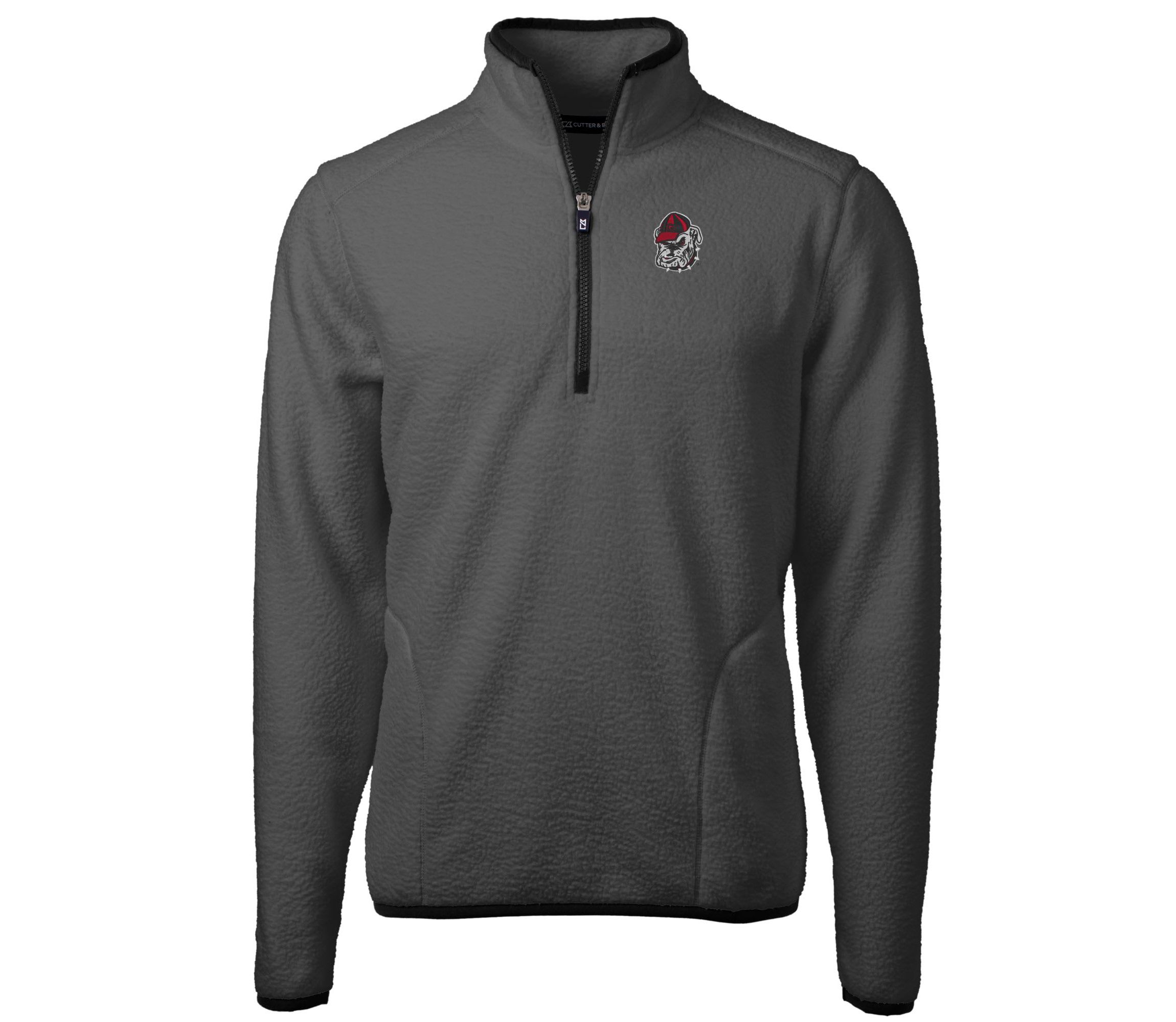 NCAA Georgia Bulldogs Cascade Eco Sherpa Fleece Quarter-Zip Pullover Jacket