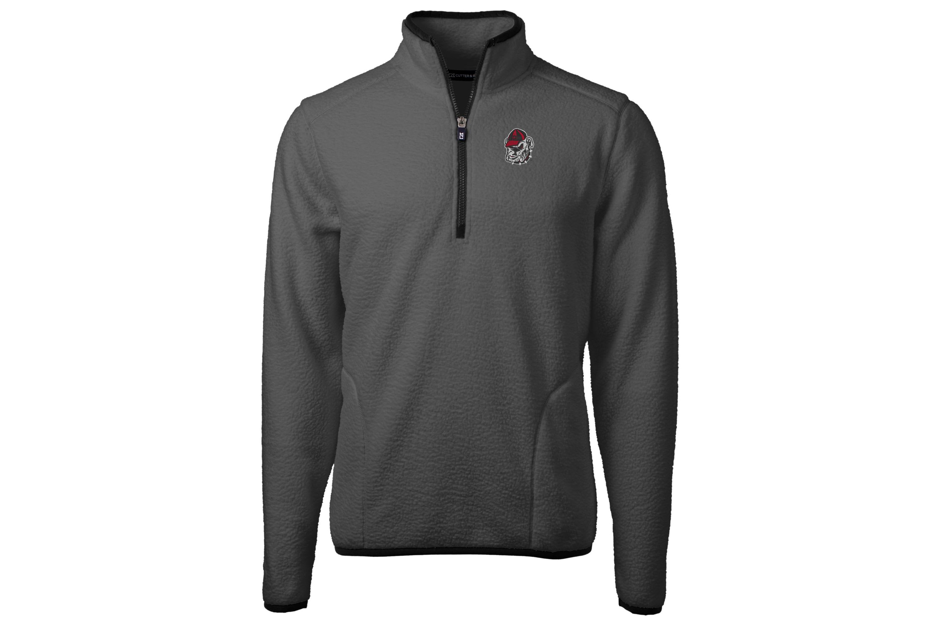 NCAA Georgia Bulldogs Cascade Eco Sherpa Fleece Quarter-Zip Pullover Jacket