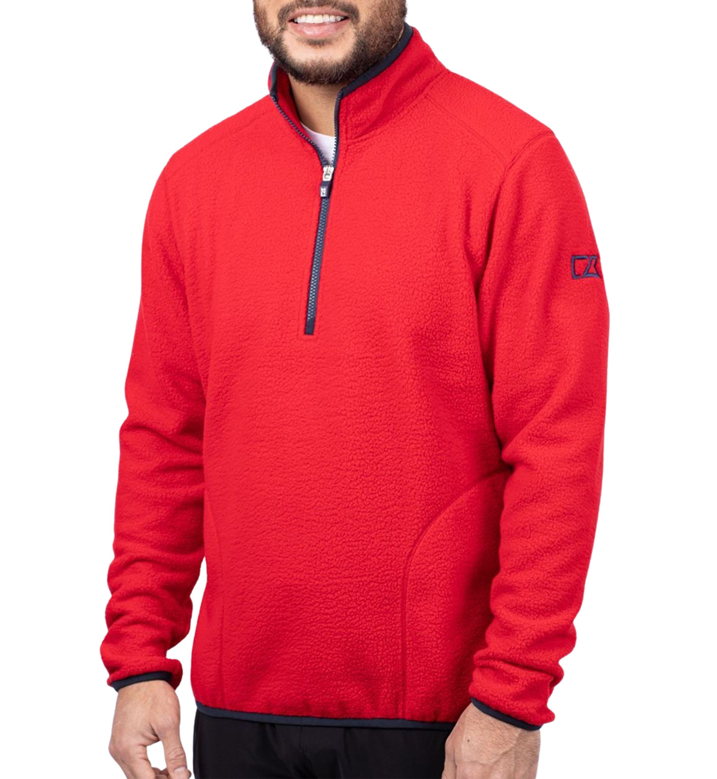 Cascade Eco Sherpa Fleece Mens Quarter Zip Jacket