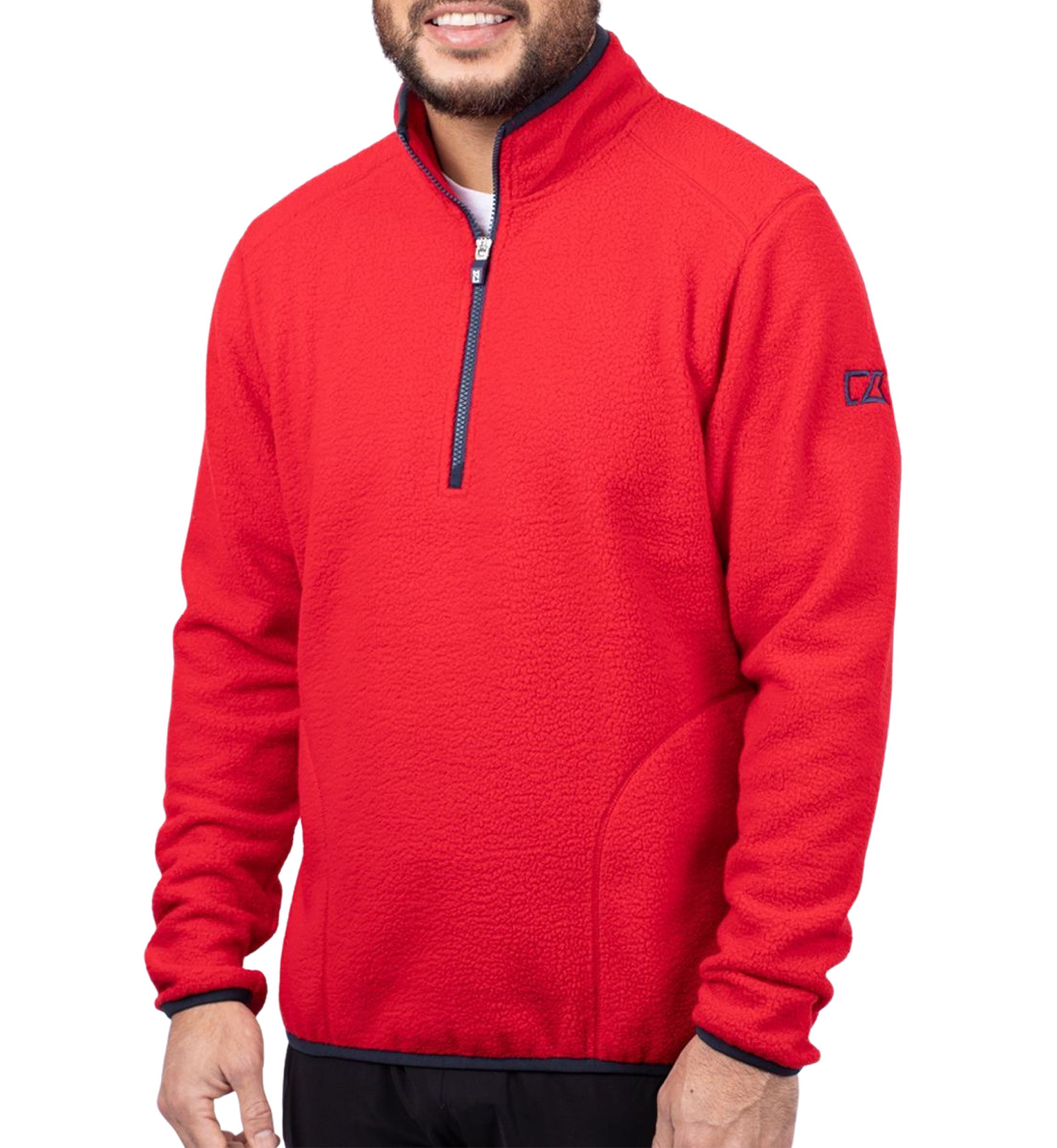 Cascade Eco Sherpa Fleece Mens Quarter Zip Jacket