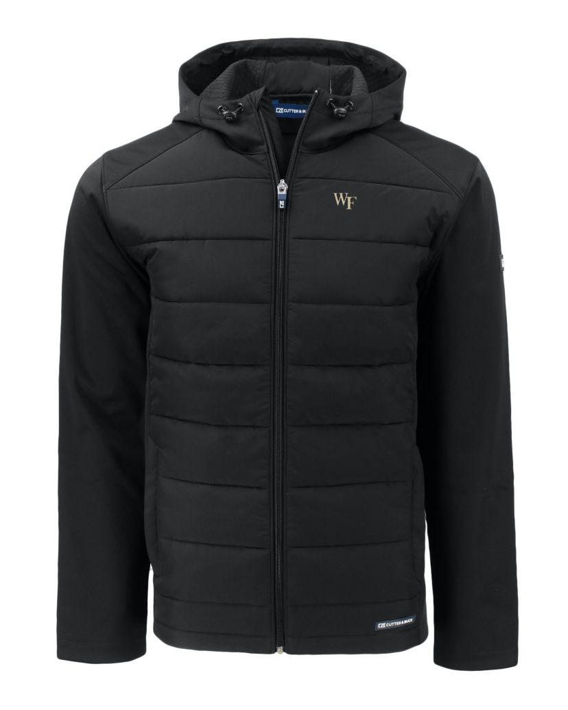 NCAA Wake Forest Demon Deacons Evoke Hybrid Eco Softshell Recycled Full-Zip Hoodie
