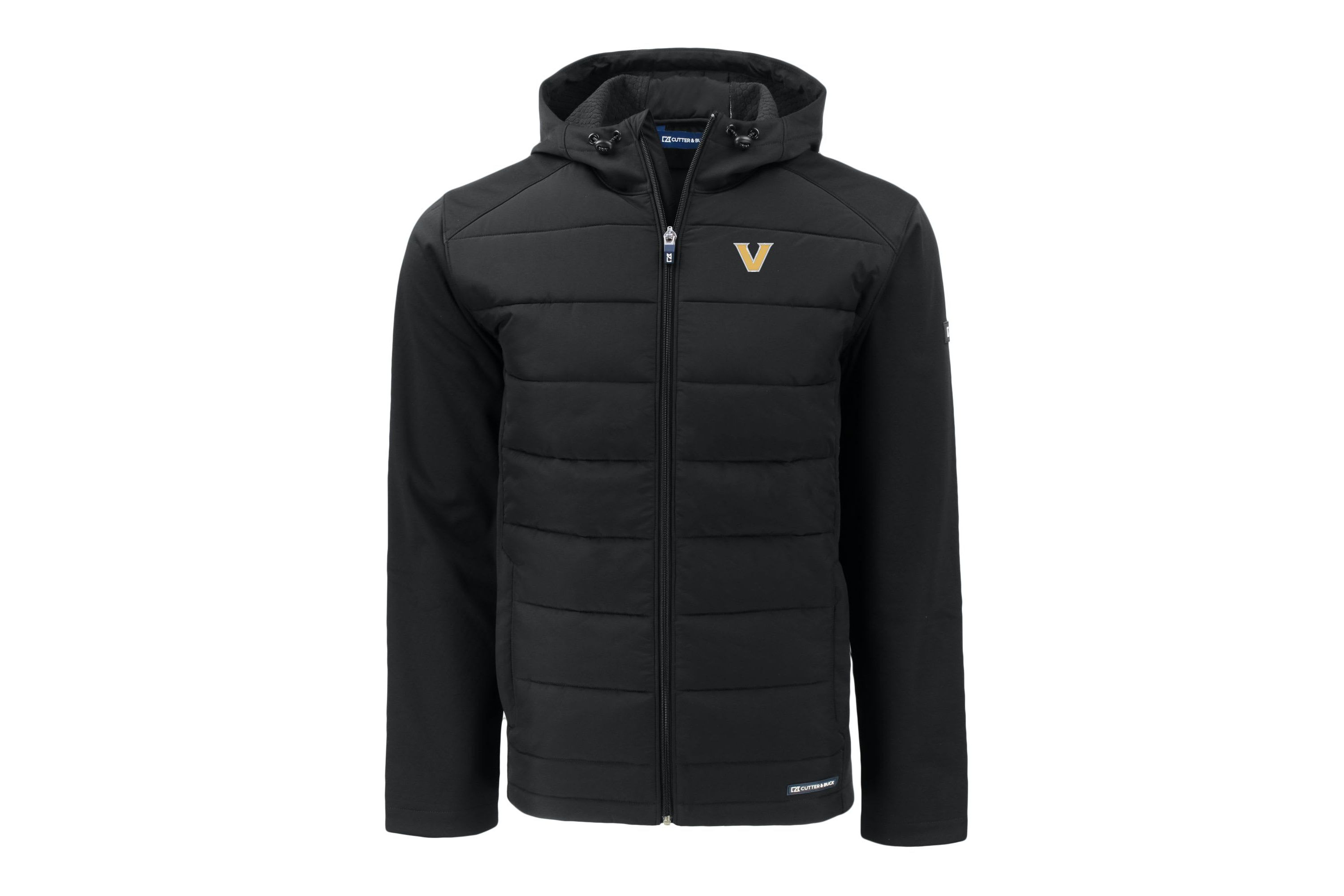 NCAA Vanderbilt Commodores Evoke Hybrid Eco Softshell Recycled Full-Zip Hoodie