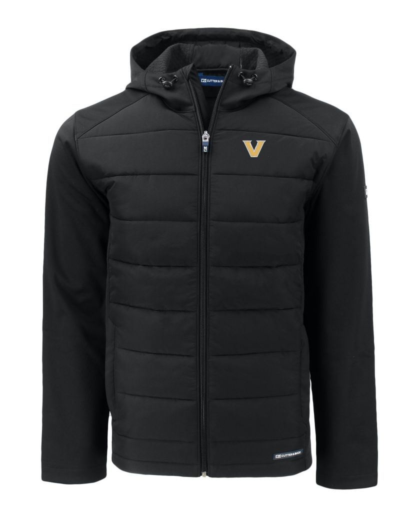 NCAA Vanderbilt Commodores Evoke Hybrid Eco Softshell Recycled Full-Zip Hoodie