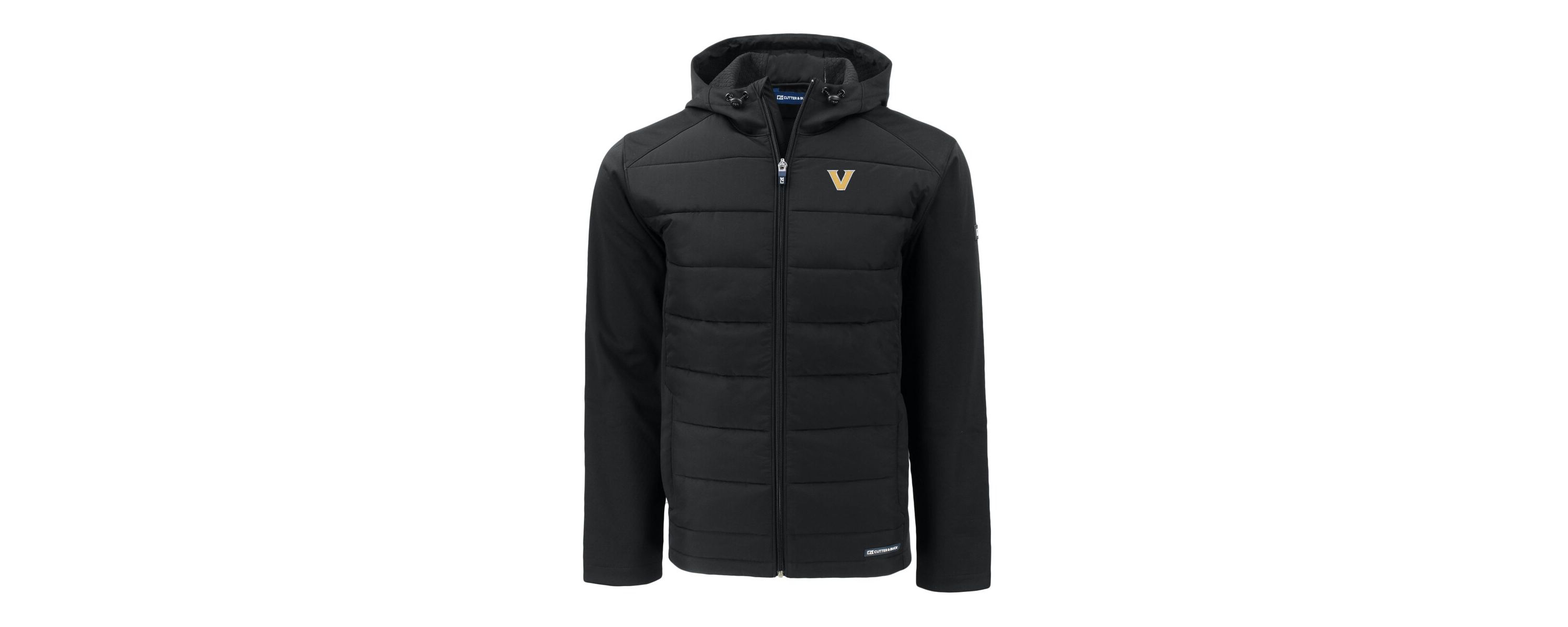 NCAA Vanderbilt Commodores Evoke Hybrid Eco Softshell Recycled Full-Zip Hoodie