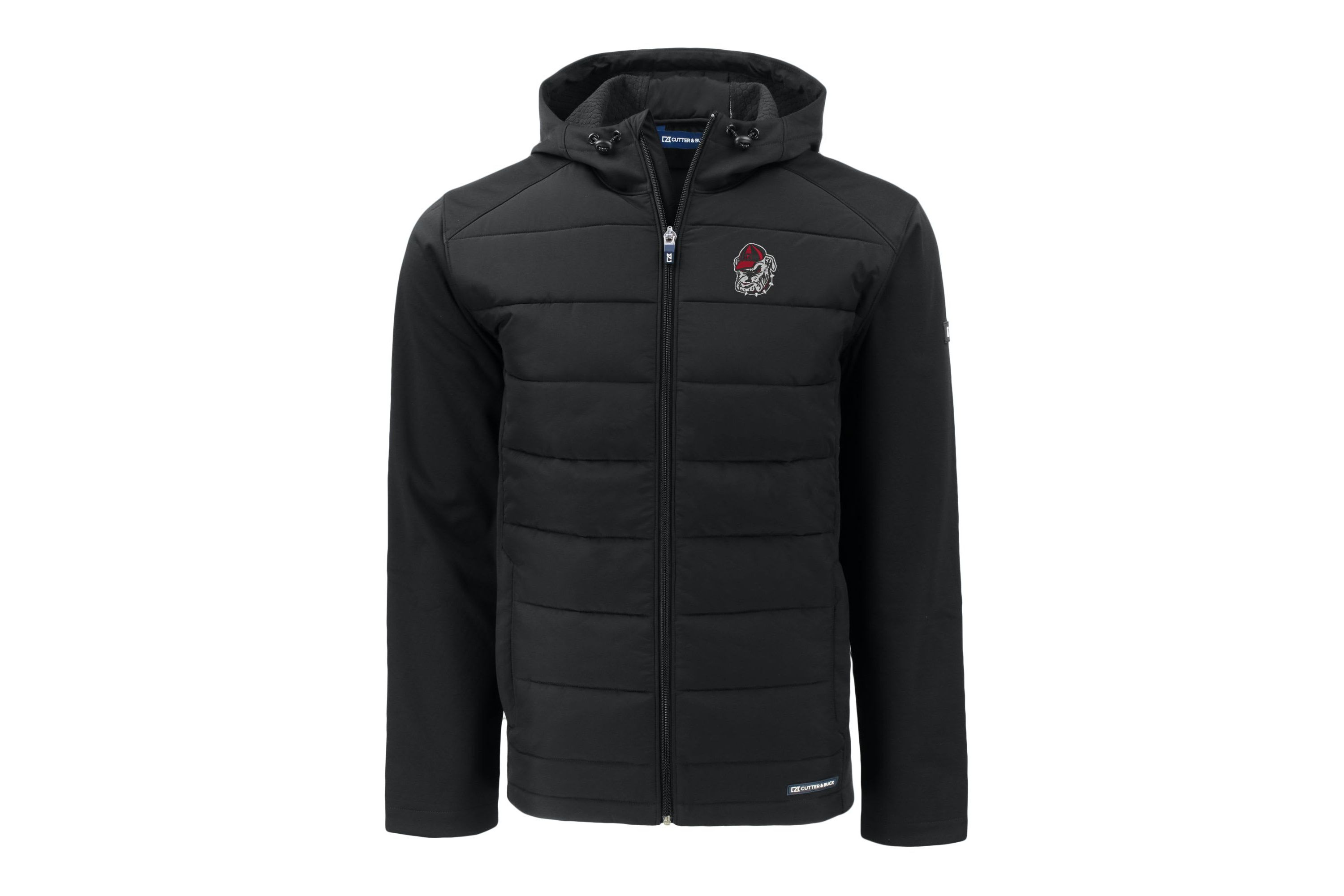NCAA Georgia Bulldogs Evoke Hybrid Eco Softshell Recycled Full-Zip Hoodie