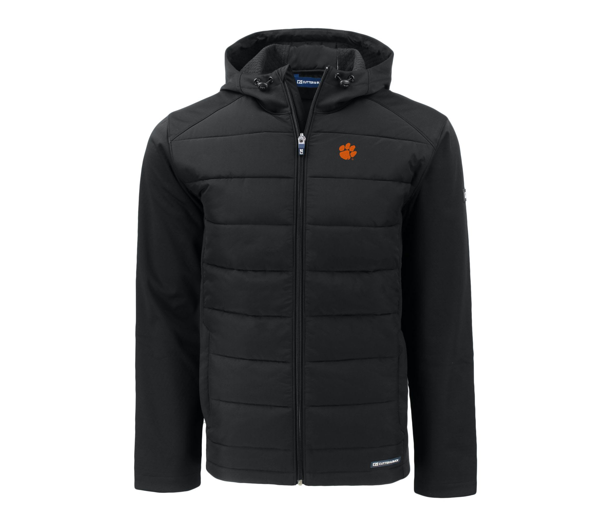 NCAA Clemson Tigers Evoke Hybrid Eco Softshell Recycled Full-Zip Hoodie