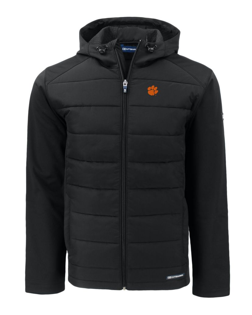 NCAA Clemson Tigers Evoke Hybrid Eco Softshell Recycled Full-Zip Hoodie