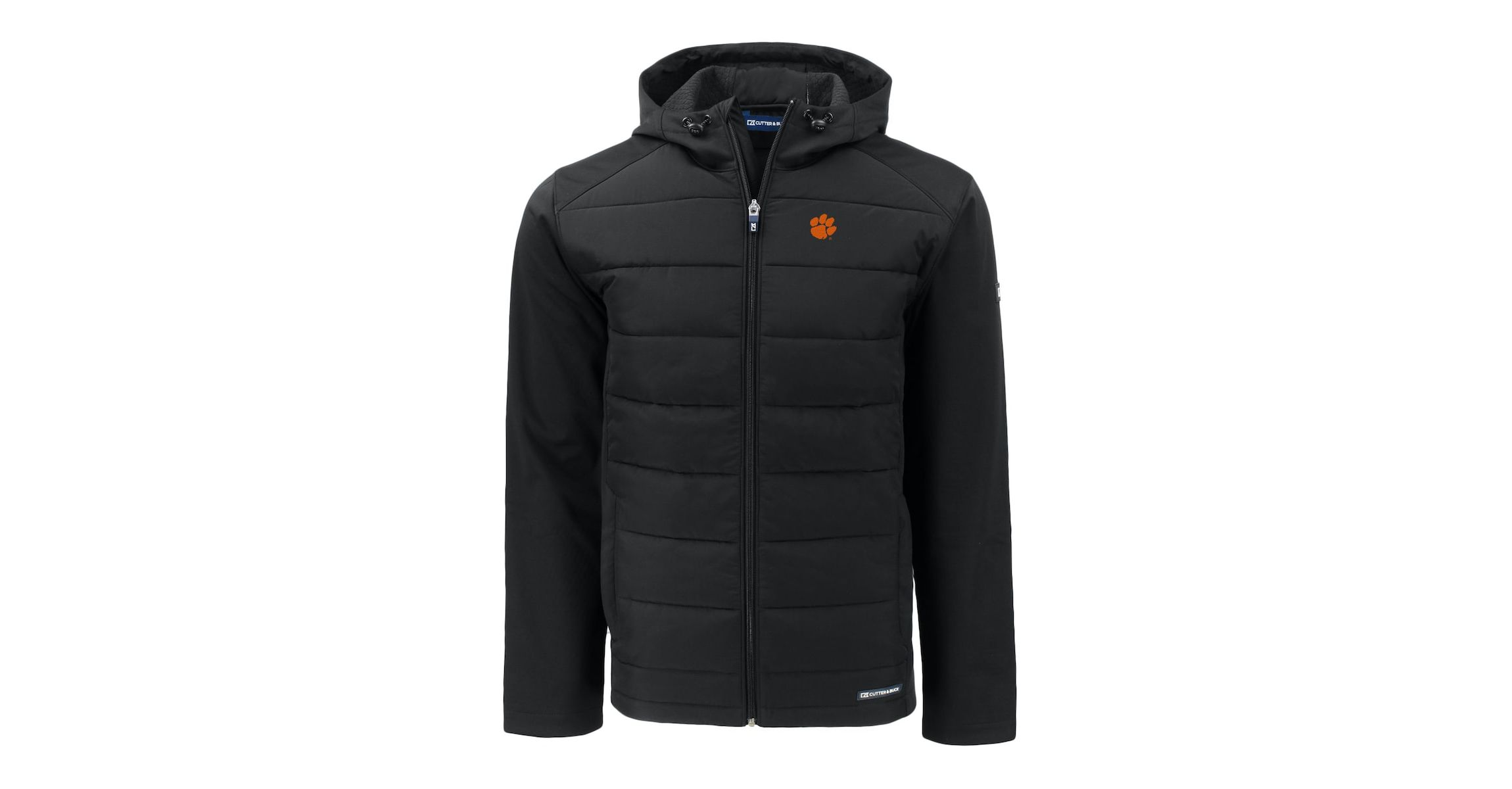 NCAA Clemson Tigers Evoke Hybrid Eco Softshell Recycled Full-Zip Hoodie